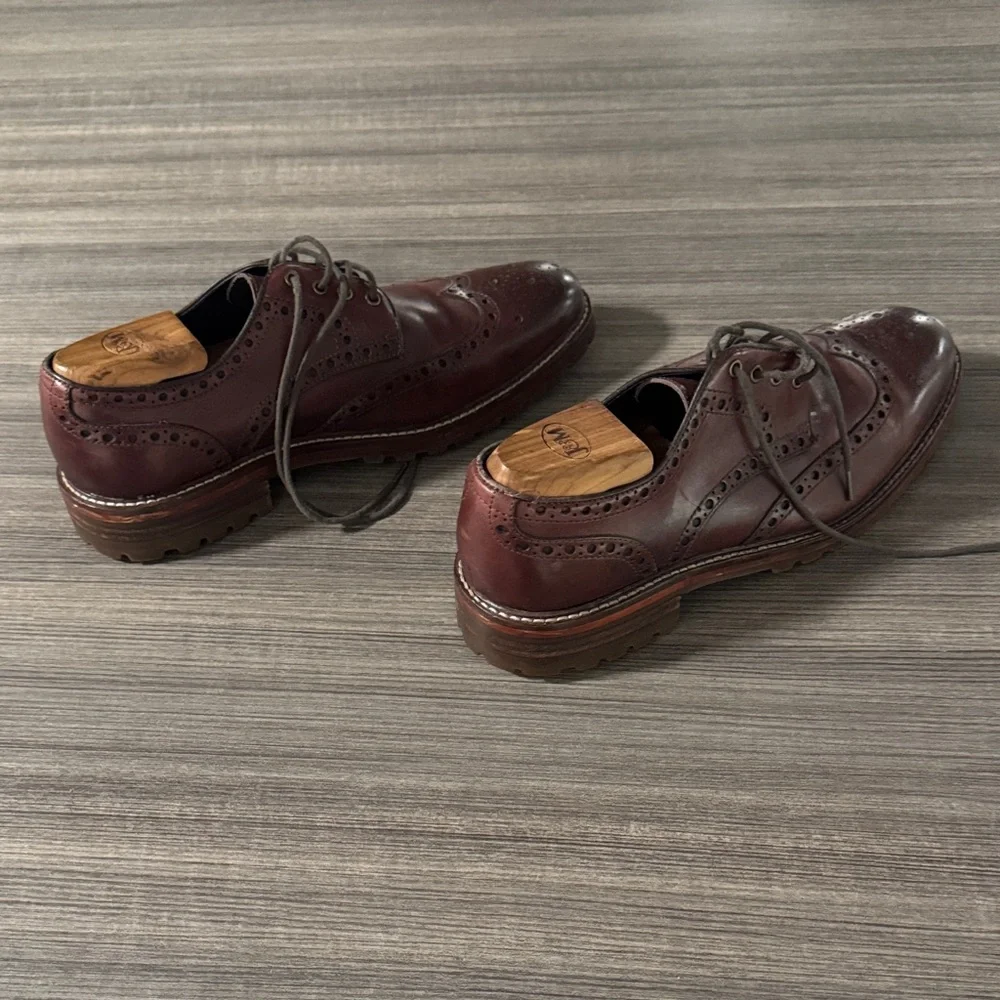Johnston & Murphy Dark Red Brogue Derbys - Picture 2 of 4